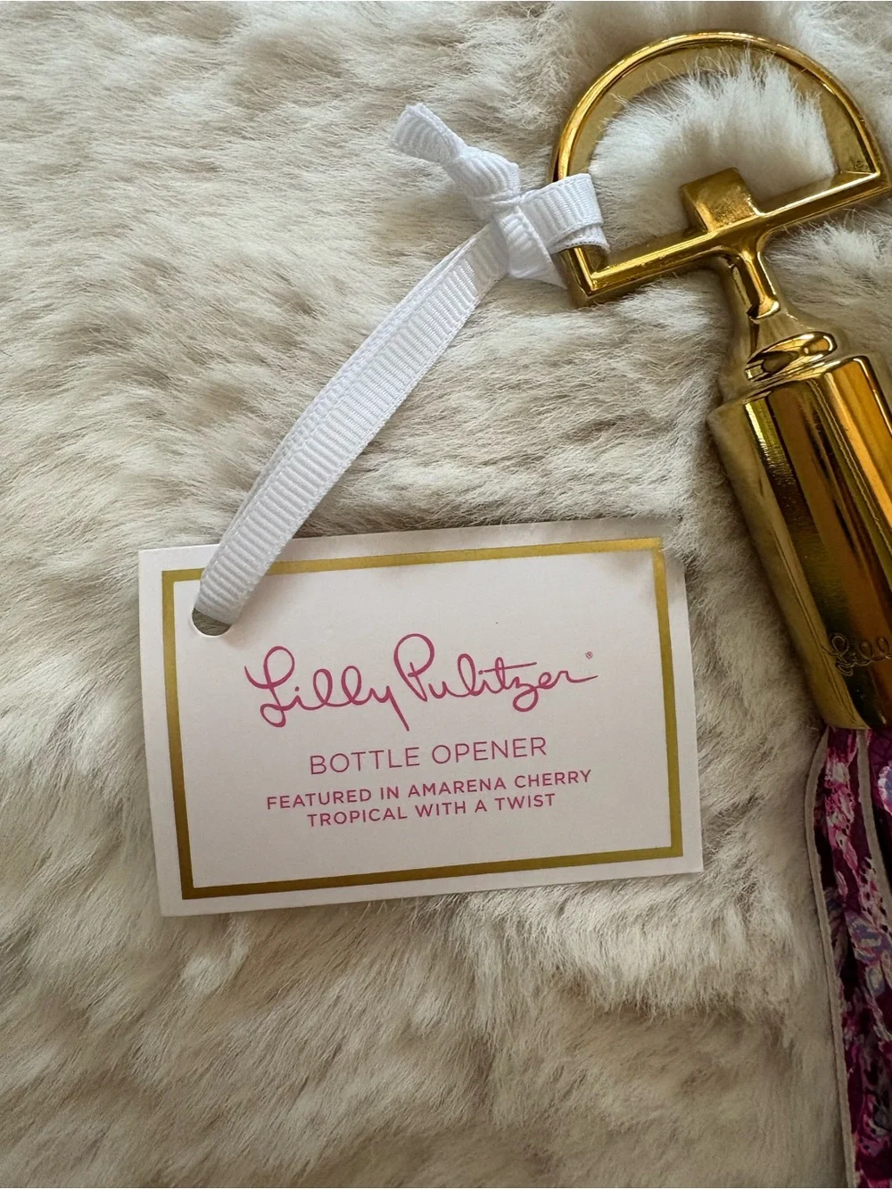 Lilly Pulitzer Tassel Bottle Opener NWT
